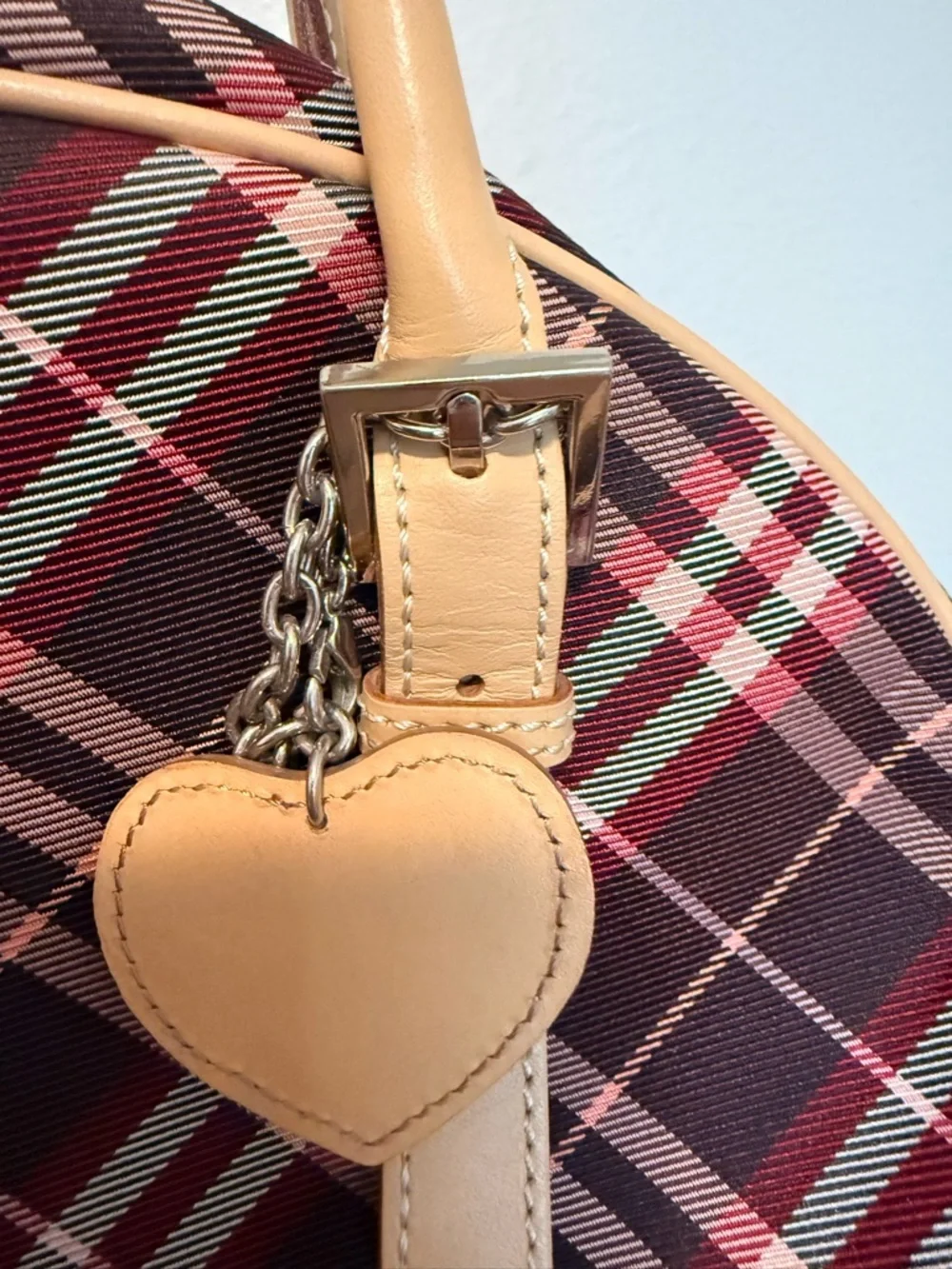 Burberry London Blue Label Canvas and Leather Handbag - Picture 5 of 17